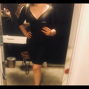 Black Betsey Johnson body con dress